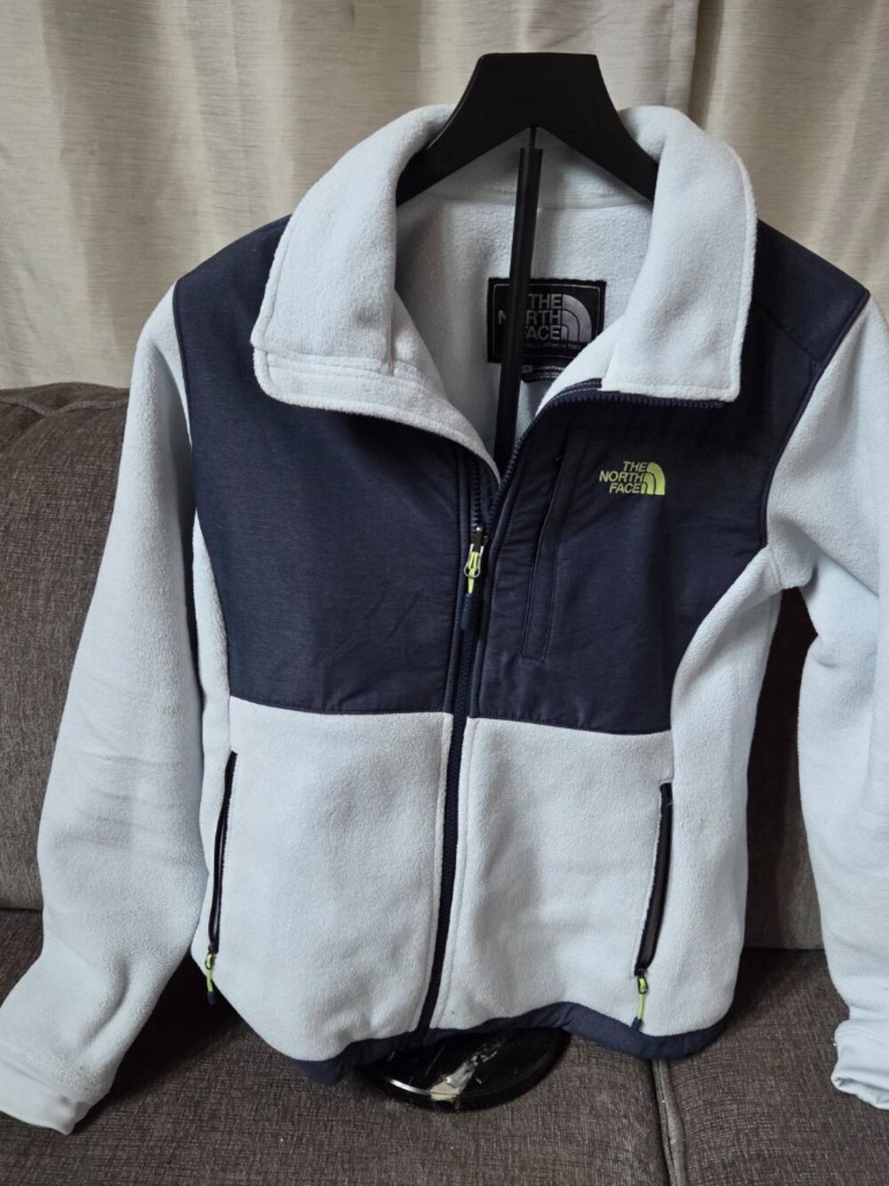 The North Face Denali Fleece Jacket | Women's Small | Light Blue & Navy